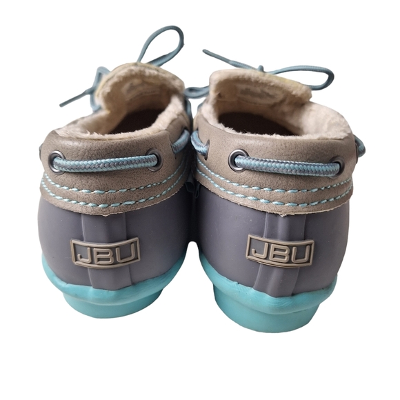 JBU Gwen Size 8 Weather Ready Vegan Rubber Faux‎ Fur Lined Slip-On Rain Shoes - Picture 7 of 11